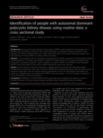 Identification of people with autosomal dominant polycystic kidney disease using routine data: a cross sectional study.