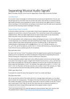 Separating Musical Audio Signals