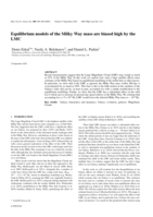 Equilibrium models of the Milky Way mass are biased high by the LMC