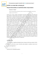 Physical electrostatics of small field emitter arrays/clusters