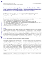 Development of a food compositional database for the estimation of dietary intake of phyto-oestrogens in a group of postmenopausal women previously treated for breast cancer and validation with urinary excretion