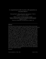 A computational model of nuclear self-organisation in syncytial embryos