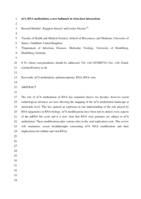 m6A RNA methylation, a new hallmark in virus-host interactions