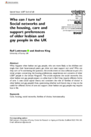 Who can I turn to? Social networks and the housing, care and support preferences of older lesbian and gay people in the UK