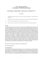 Prices, Policing and Policy: The Dynamics of Crime Booms and Busts