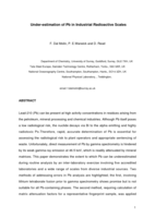 Under-estimation of 210 Pb in industrial radioactive scales