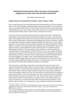 Mending the breach between labour and nature: environmental engagements of trade unions and the North-South divide