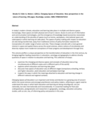 Changing Spaces of Education. New perspectives on the nature of learning