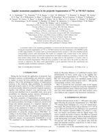 Angular Momentum Population in the Projectile Fragmentation of U-238 at 750 MeV/nucleon