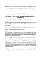 An advance in the use of natural resources: characterisation of the quality of impregnation of bleached alfa pulpboard by unsaturated polyester resin and evaluation of the obtained composite material’s properties