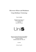 Microwave Mixers and Modulators Using Multilayer Technolog.