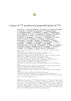 β decay of Y produced in projectile fission of U