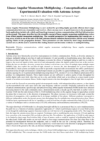 Linear angular momentum multiplexing-conceptualization and experimental evaluation with antenna arrays: Linear Angular Momentum Multiplexing