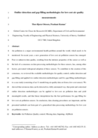 Outlier detection and gap filling methodologies for low-cost air quality measurements