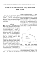 Indoor MIMO Measurements Using Polarization at the Mobile