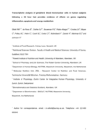 Transcriptome analysis of peripheral blood mononuclear cells in human subjects following a 36 h fast provides evidence of effects on genes regulating inflammation, apoptosis and energy metabolism