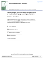 The influence of affordances on user preferences for multimedia language learning applications