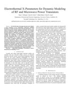 Electrothermal X-Parameters for Dynamic Modeling of RF and Microwave Power Transistors