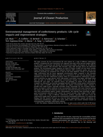 Environmental management of confectionery products: Life cycle impacts and improvement strategies