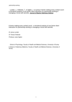 A farrier making every contact count: a microlevel analysis of farrier-client interaction for partnership working in managing a horse with laminitis