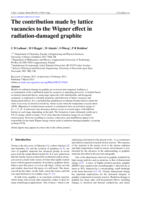 The contribution made by lattice vacancies to the Wigner effect in radiation-damaged graphite