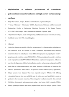 Optimization of adhesive performance of waterborne poly(urethane-urea)s for adhesion on high and low surface energy surfaces