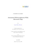 Automated dielectrophoresis with microwell chips