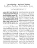 Energy Efficiency Analysis of Idealized Coordinated Multi-Point Communication System