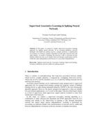 Supervised Associative Learning in Spiking Neural Network