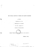 The optical activity of carbon and sulphur compounds.