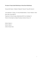 The effect of image guidance on dose distributions in breast boost radiotherapy