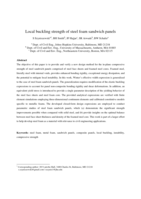 Local buckling strength of steel foam sandwich panels
