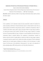 Optimization of productivity and thermodynamic performance of metabolic pathways
