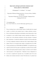 Quasi-static and impact perforation of polymer-metal bi-layer plates by a blunt indenter