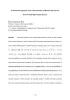 Theoretical approach to the characteristics of manual-type service derived from high-context service