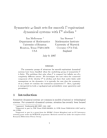 Symmetric omega-limit sets for smooth Gamma-equivariant dynamical systems with Gamma<sup>0</sup> Abelian