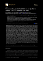 Understanding Spatial Variability of Air Quality in Sydney: Part 2—A Roadside Case Study