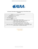 Ant-based automated mission planning for Data Relay space missions