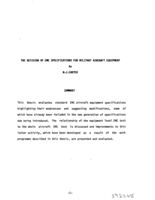 The revision of EMC specifications for military aircraft equipment.