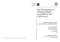 The development of national identity in childhood and adolescence.