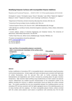 Modifying polyester surfaces with incompatible polymer additives