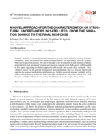 A Novel Approach for the Characterisation of Structural Uncertainties in Satellites: from the Vibration Source to the Final Response