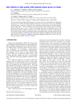 Spin Lifetime in High Quality InSb Epitaxial Layers Grown on GaAs