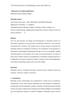 Wearable biosensors for medical applications