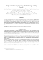 K-edge subtraction imaging using a pixellated energy-resolving detector
