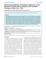 Spectral Quantification of Nonlinear Behaviour of the Nearshore Seabed and Correlations with Potential Forcings at Duck, NC, USA