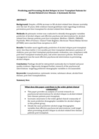 Predicting and preventing alcohol relapse in alcohol-related liver disease