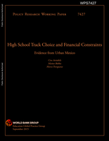 High School Track Choice and Financial Constraints:Evidence from Urban Mexico