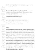 Induced antimicrobial activity in heat-treated woodchips inhibits the activity of the invasive plant pathogen Phytophthora ramorum