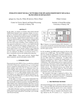 Iterative deep neural networks for speaker-independent binaural blind speech separation
